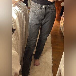 Levi's Women's Boyfriend Jeans in Washed Gray